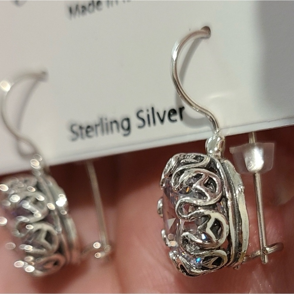 🪩Noa Zuman Sterling Silver Earrings - Elegant and Timeless🪩 - Picture 3 of 7